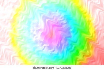 Light Multicolor, Rainbow vector background with lava shapes. A completely new color illustration in marble style. Brand-new design for your ads, poster, banner.