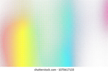 Light Multicolor, Rainbow vector  background with dots. Modern abstract illustration with colorful water drops. Pattern can be used as texture of water, rain drops.