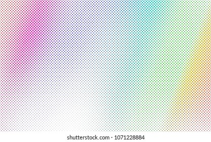 Light Multicolor, Rainbow vector  background with dots. Abstract illustration with colored bubbles in nature style. Beautiful design for your business natural advert.