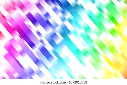 Light Multicolor, Rainbow vector background with straight lines. Modern geometrical abstract illustration with staves. The template can be used as a background.