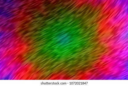Light Multicolor, Rainbow vector background with bent lines. Colorful abstract illustration with gradient lines. Brand-new design for your ads, poster, banner.