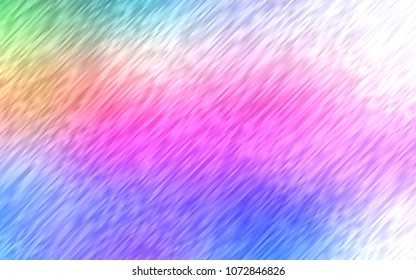 Light Multicolor, Rainbow vector background with straight lines. Shining colored illustration with narrow lines. Best design for your ad, poster, banner.