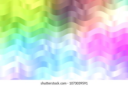 Light Multicolor, Rainbow vector background with liquid shapes. Geometric illustration in marble style with gradient.  The elegant pattern for brand book.