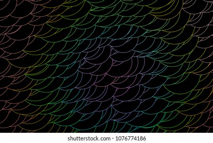 Light Multicolor, Rainbow vector  background with dots. Abstract illustration with colored bubbles in nature style. Pattern can be used as texture of water, rain drops.