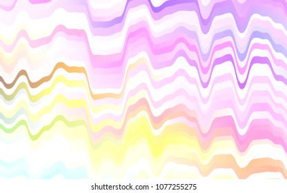 Light Multicolor, Rainbow vector background with bubble shapes. Creative illustration in halftone marble style with gradient. A completely new template for your business design.