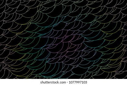 Light Multicolor, Rainbow vector  background with dots. Blurred decorative design in abstract style with bubbles. The pattern can be used for ads, leaflets of liquid.