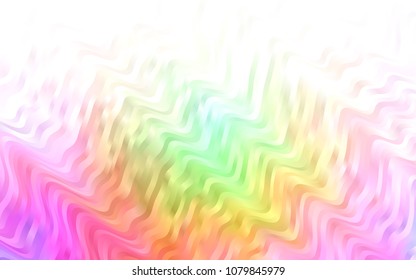 Light Multicolor, Rainbow vector background with lamp shapes. Geometric illustration in marble style with gradient.  Marble style for your business design.