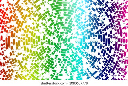 Light Multicolor, Rainbow vector background with lava shapes. A sample with blurred bubble shapes. A completely new template for your business design.