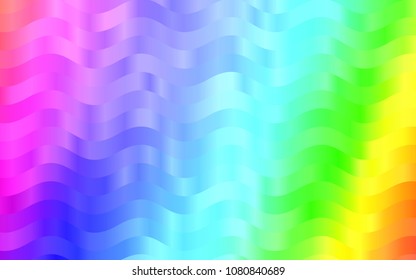 Light Multicolor, Rainbow vector background with bubble shapes. A vague circumflex abstract illustration with gradient. Marble style for your business design.