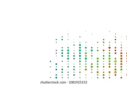 Light Multicolor, Rainbow vector  background with bubbles. Decorative design in abstract style with bubbles. Beautiful design for your business natural advert.