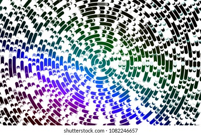 Light Multicolor, Rainbow vector background with bent lines. Shining illustration, which consist of blurred lines, circles. Textured wave pattern for backgrounds.