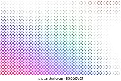 Light Multicolor, Rainbow vector  background with dots. Modern abstract illustration with colorful water drops. The pattern can be used for aqua ad, booklets.