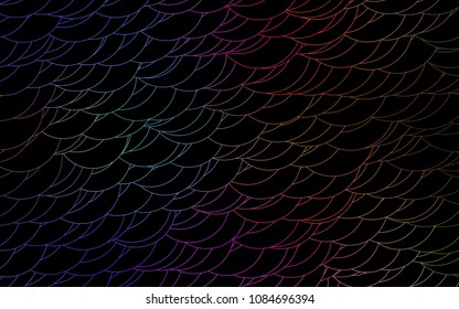 Light Multicolor, Rainbow vector  background with dots. Modern abstract illustration with colorful water drops. The pattern can be used for ads, leaflets of liquid.