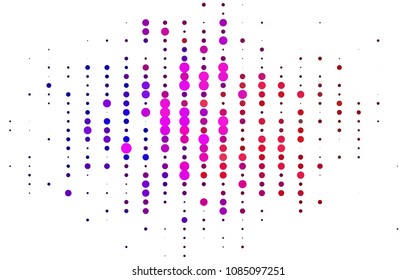 Light Multicolor, Rainbow vector  background with dots. Glitter abstract illustration with blurred drops of rain. The pattern can be used for aqua ad, booklets.