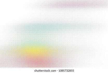 Light Multicolor, Rainbow vector  background with bubbles. Blurred bubbles on abstract background with colorful gradient. Pattern can be used as texture of water, rain drops.