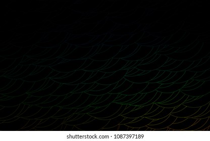Light Multicolor, Rainbow vector  background with bubbles. Abstract illustration with colored bubbles in nature style. Pattern can be used as texture of water, rain drops.