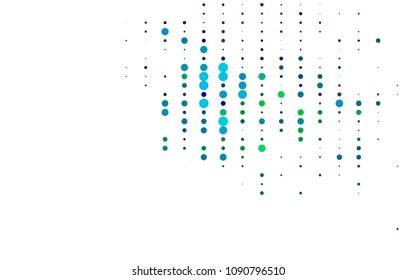Light Multicolor, Rainbow vector  background with dots. Abstract illustration with colored bubbles in nature style. New design for ad, poster, banner of your website.