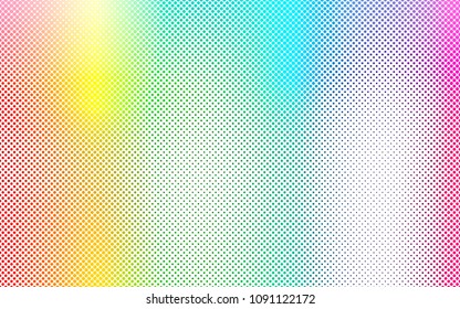 Light Multicolor, Rainbow vector  background with bubbles. Blurred bubbles on abstract background with colorful gradient. Completely new template for your brand book.