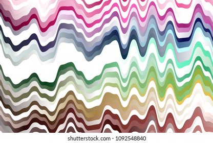 Light Multicolor, Rainbow vector background with lamp shapes. Colorful illustration in abstract marble style with gradient. Textured wave pattern for backgrounds.
