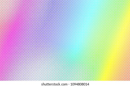 Light Multicolor, Rainbow vector  background with dots. Glitter abstract illustration with blurred drops of rain. Pattern can be used as texture of water, rain drops.