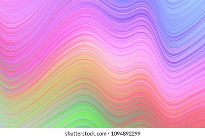 Light Multicolor, Rainbow vector background with bubble shapes. Shining crooked illustration in marble style. New composition for your brand book.
