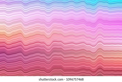 Light Multicolor, Rainbow vector background with lava shapes. Shining crooked illustration in marble style. A completely new template for your business design.