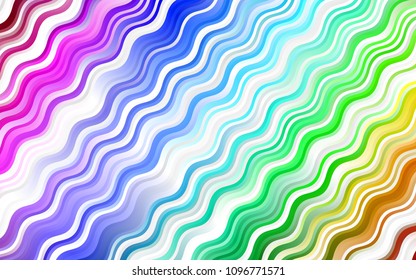Light Multicolor, Rainbow vector background with lava shapes. Shining crooked illustration in marble style. New composition for your brand book.