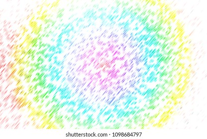 Light Multicolor, Rainbow vector background with straight lines. Decorative shining illustration with lines on abstract template. The pattern can be used for busines ad, booklets, leaflets