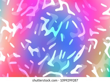 Light Multicolor, Rainbow vector background with lamp shapes. Creative illustration in halftone marble style with gradient. A completely new marble design for your business.