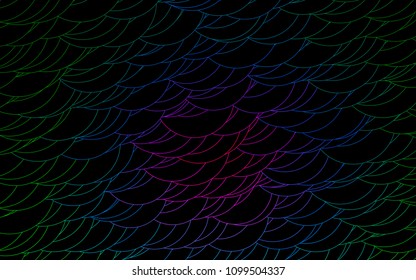 Light Multicolor, Rainbow vector  background with dots. Blurred decorative design in abstract style with bubbles. Beautiful design for your business natural advert.