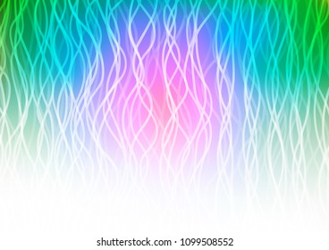 Light Multicolor, Rainbow vector background with bent ribbons. A completely new color illustration in marble style. The template for cell phone backgrounds.