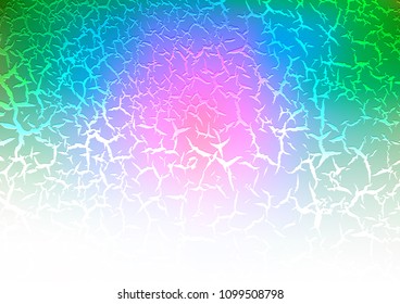 Light Multicolor, Rainbow vector background with liquid shapes. Glitter abstract illustration with wry lines. The best blurred design for your business.
