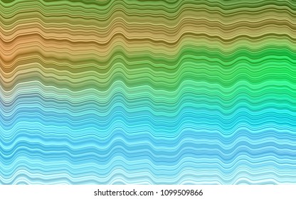 Light Multicolor, Rainbow vector background with lava shapes. Blurred geometric sample with gradient bubbles.  A completely new template for your business design.