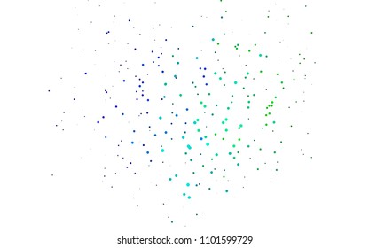 Light Multicolor, Rainbow vector  background with dots. Beautiful colored illustration with blurred circles in nature style. The pattern can be used for ads, leaflets of liquid.