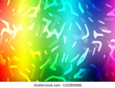 Light Multicolor, Rainbow vector background with liquid shapes. Colorful illustration in abstract marble style with gradient. Pattern for your business design.
