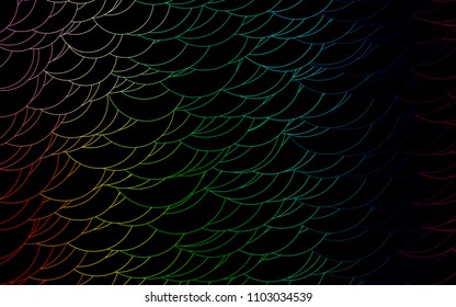Light Multicolor, Rainbow vector  background with dots. Blurred bubbles on abstract background with colorful gradient. Pattern can be used as texture of water, rain drops.