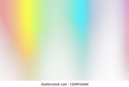 Light Multicolor, Rainbow vector  background with dots. Blurred decorative design in abstract style with bubbles. New design for ad, poster, banner of your website.
