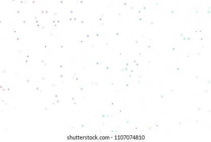Light Multicolor, Rainbow vector  background with dots. Illustration with set of shining colorful abstract circles. Completely new template for your brand book.
