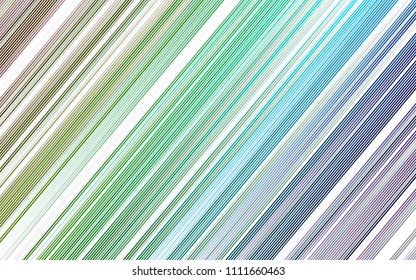 Light Multicolor, Rainbow vector background with straight lines. Blurred decorative design in simple style with lines. The pattern can be used as ads, poster, banner for commercial.