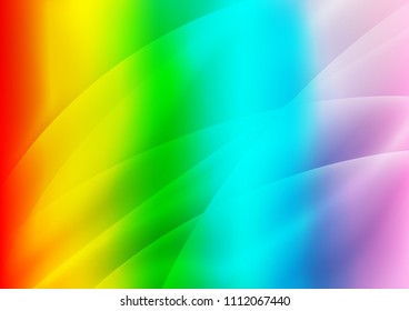 Light Multicolor, Rainbow vector background with straight lines. Modern geometrical abstract illustration with staves. Best design for your ad, poster, banner.