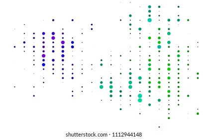 Light Multicolor, Rainbow vector  background with dots. Abstract illustration with colored bubbles in nature style. The pattern can be used for beautiful websites.