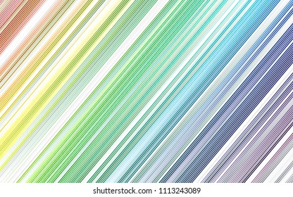 Light Multicolor, Rainbow vector background with straight lines. Glitter abstract illustration with colored sticks. Smart design for your business advert.