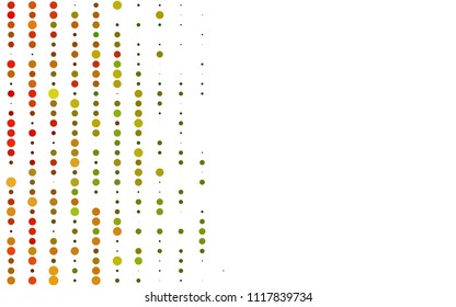 Light Multicolor, Rainbow vector  background with dots. Illustration with set of shining colorful abstract circles. Beautiful design for your business natural advert.