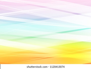Light Multicolor, Rainbow vector background with straight lines. Blurred decorative design in simple style with lines. The template can be used as a background.