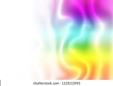 Light Multicolor, Rainbow vector background with abstract lines. A vague circumflex abstract illustration with gradient. Marble design for your web site.