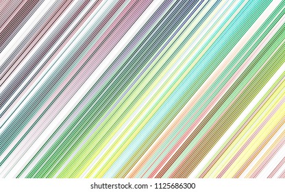 Light Multicolor, Rainbow vector background with straight lines. Lines on blurred abstract background with gradient. Smart design for your business advert.