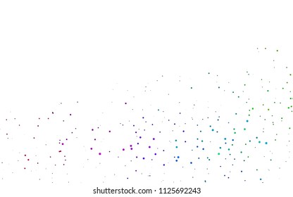 Light Multicolor, Rainbow vector  background with dots. Modern abstract illustration with colorful water drops. Beautiful design for your business natural advert.