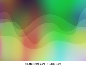 Light Multicolor, Rainbow vector background with liquid shapes. Geometric illustration in marble style with gradient.  A new texture for your  ad, booklets, leaflets.