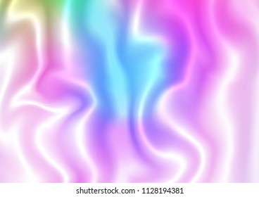 Light Multicolor, Rainbow vector background with curved circles. Geometric illustration in marble style with gradient.  Textured wave pattern for backgrounds.