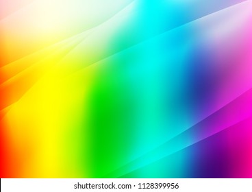 Light Multicolor, Rainbow vector background with straight lines. Decorative shining illustration with lines on abstract template. Smart design for your business advert.